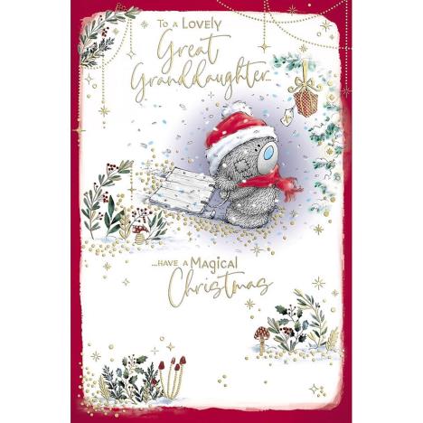 Lovely Great Granddaughter Me to You Bear Christmas Card £1.89